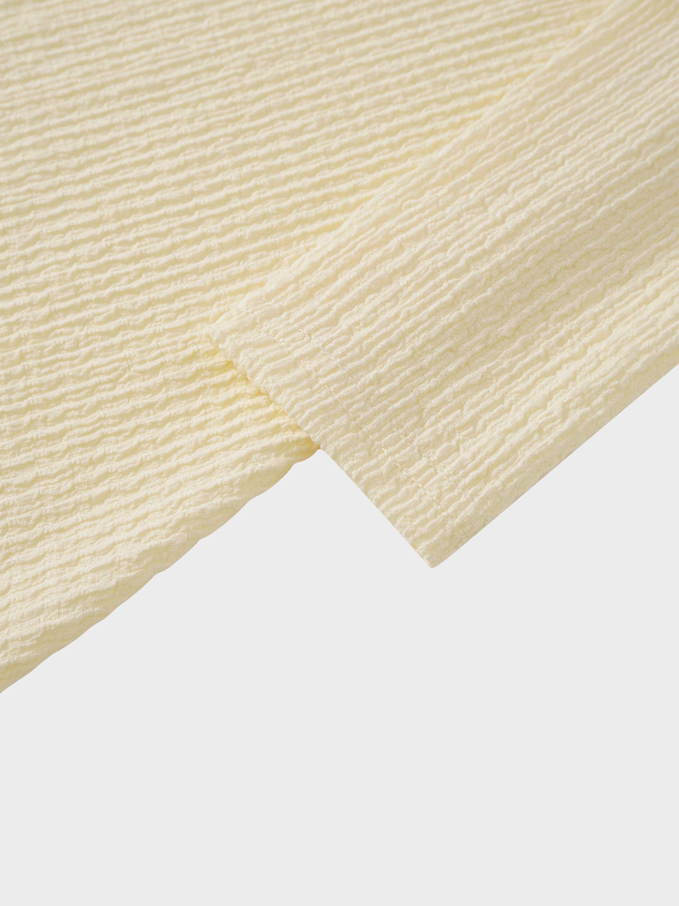 Textured Wrap Maxi Dress-Soft Yellow