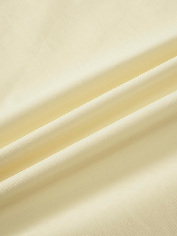 Waisted Full Taffeta Skirt-Butter Yellow