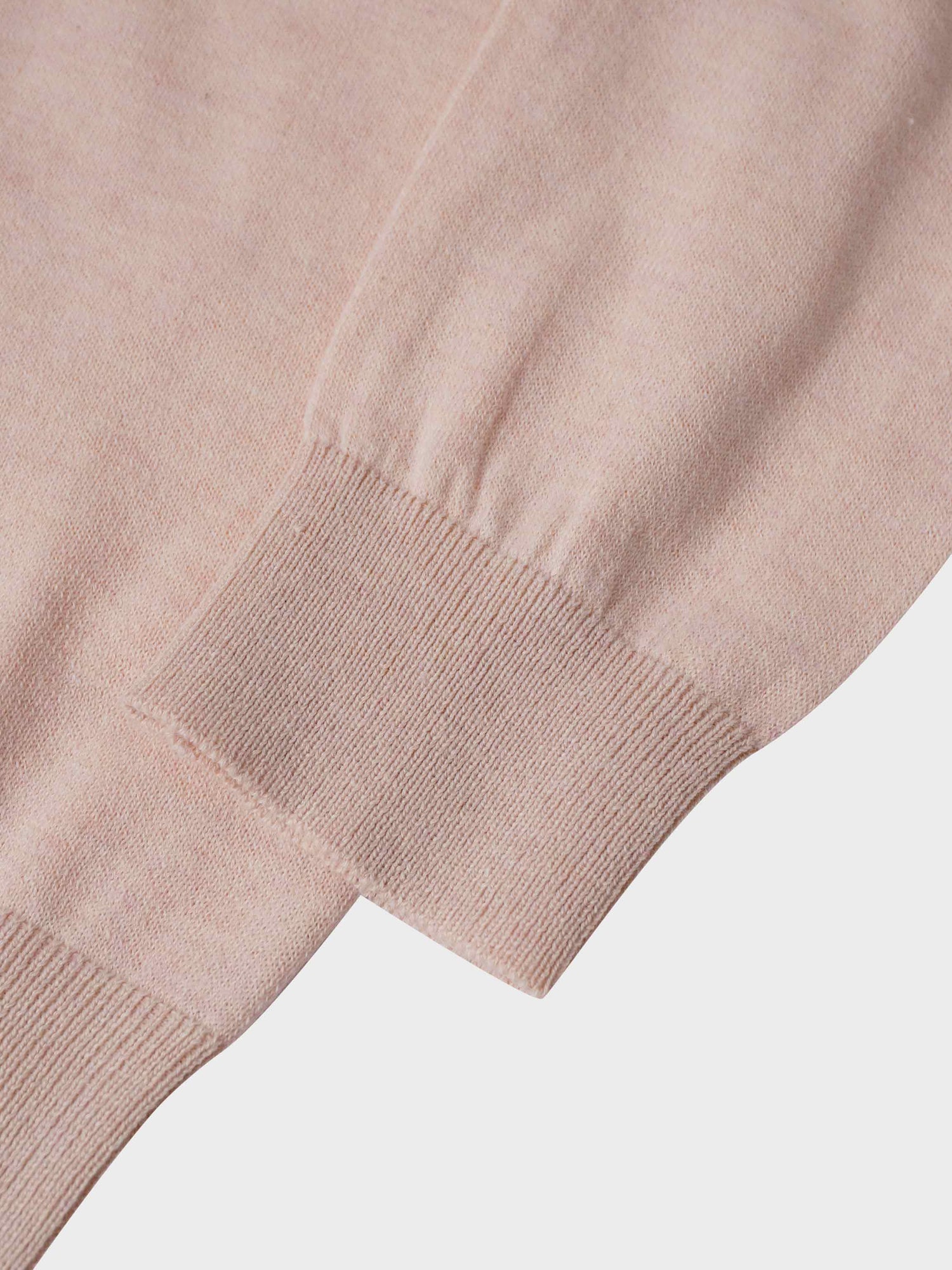 High V Lightweight Sweater-Heathered Peach