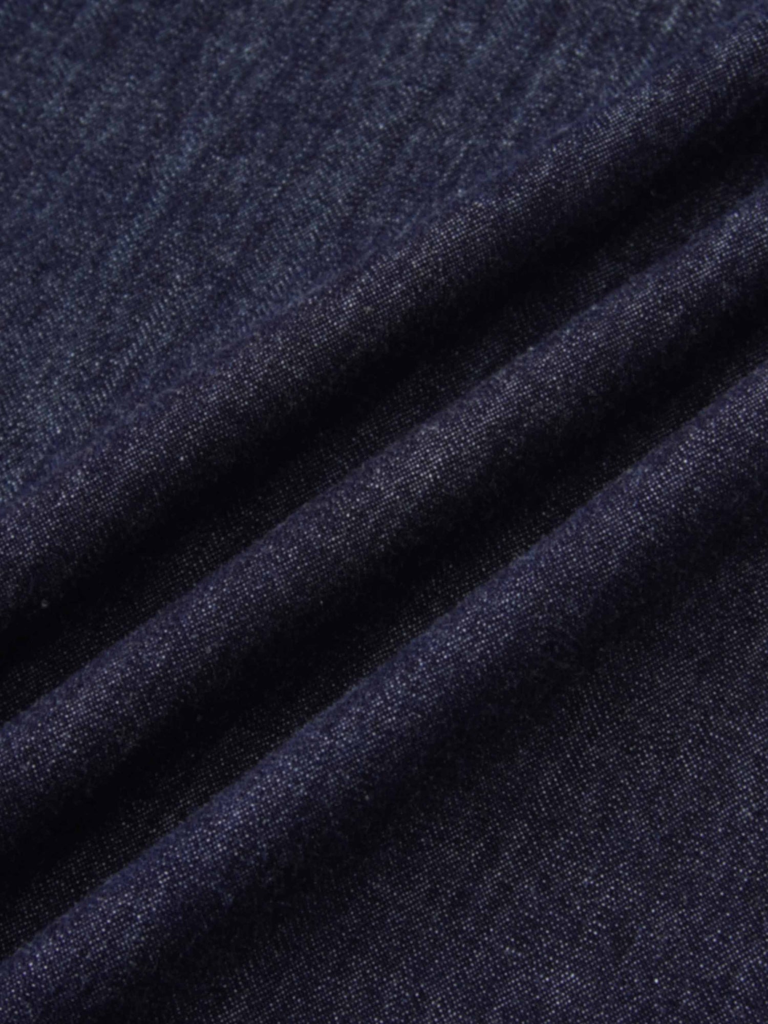 Front Panel Pocket Lightweight Denim Skirt-Dark Blue