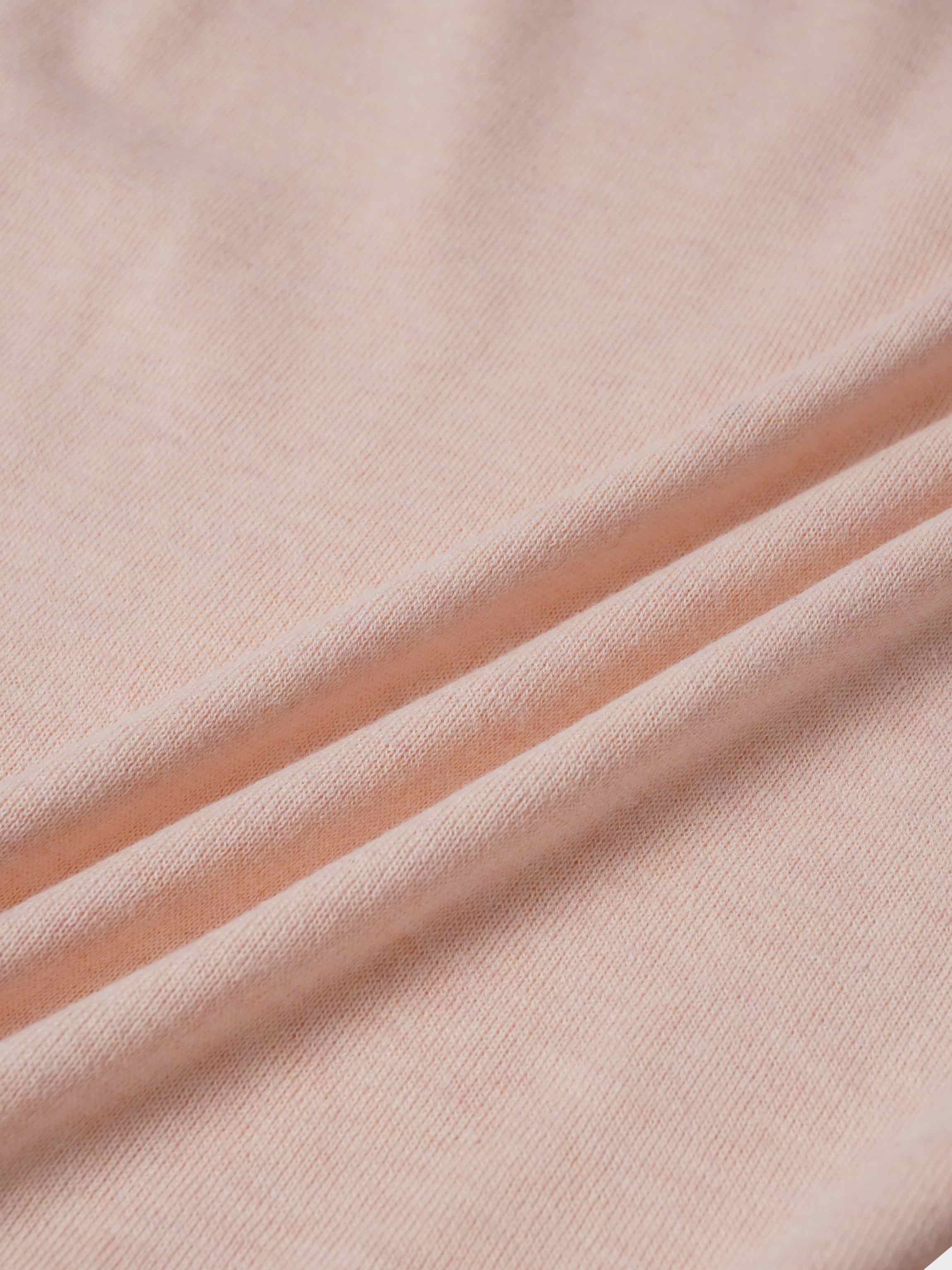 High V Lightweight Sweater-Heathered Peach