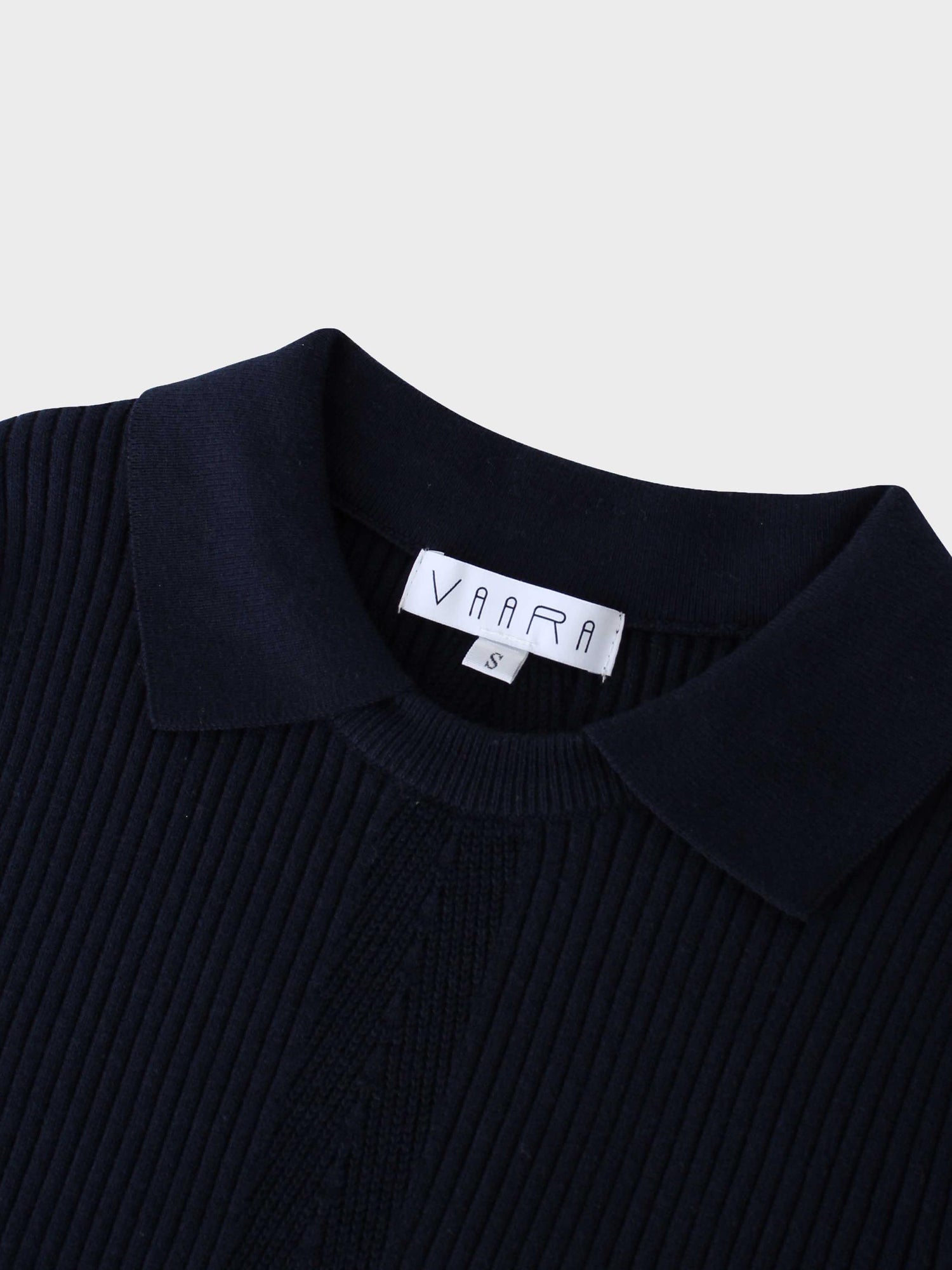 Center Design Sweater-Navy