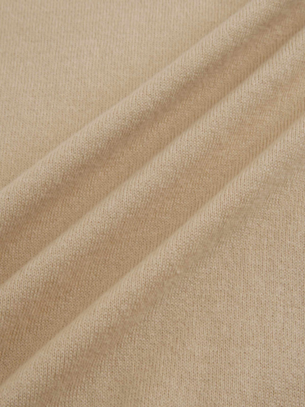 High V Lightweight Sweater-Sand