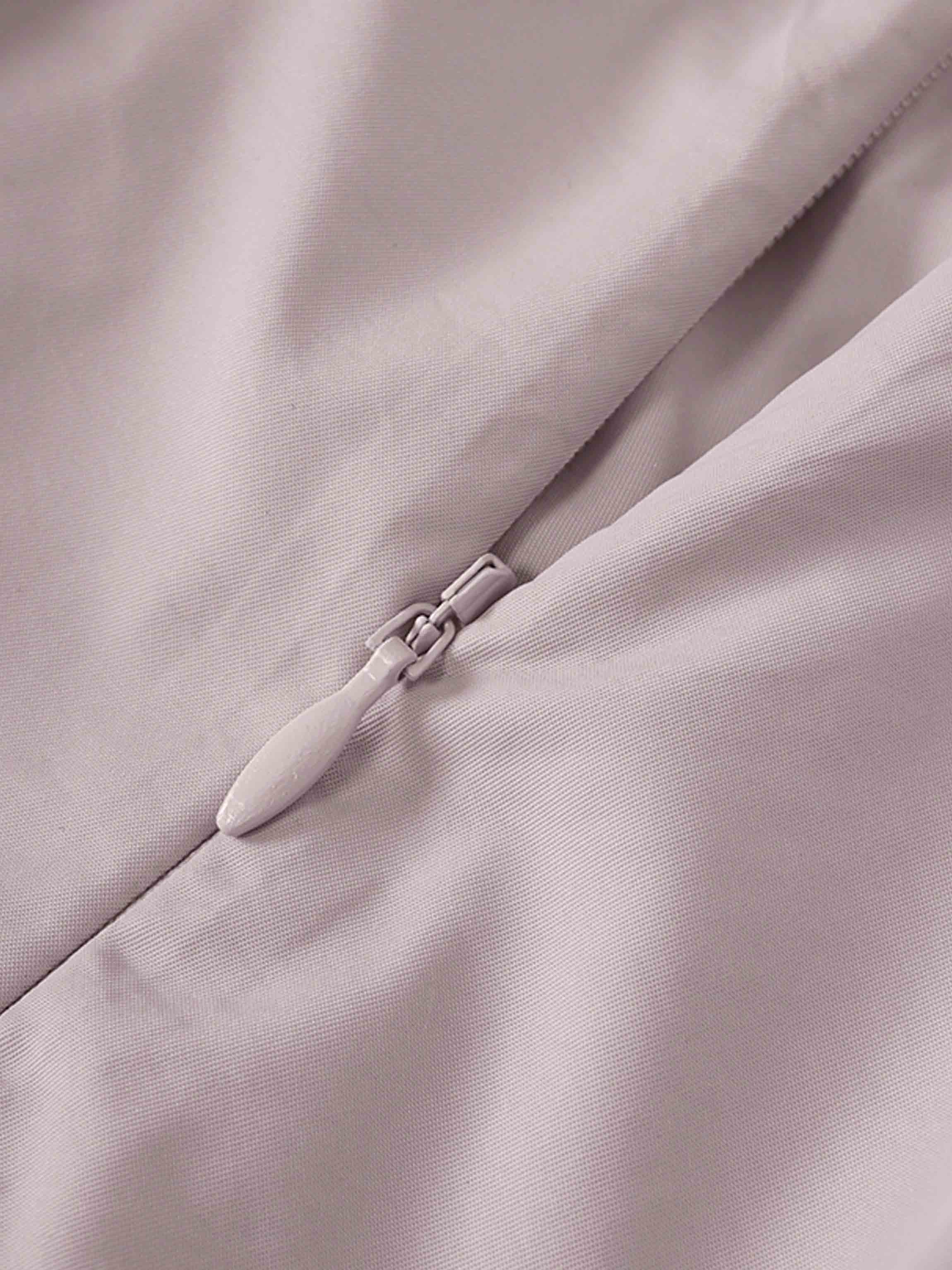 Waisted Full Taffeta Skirt-Mauve