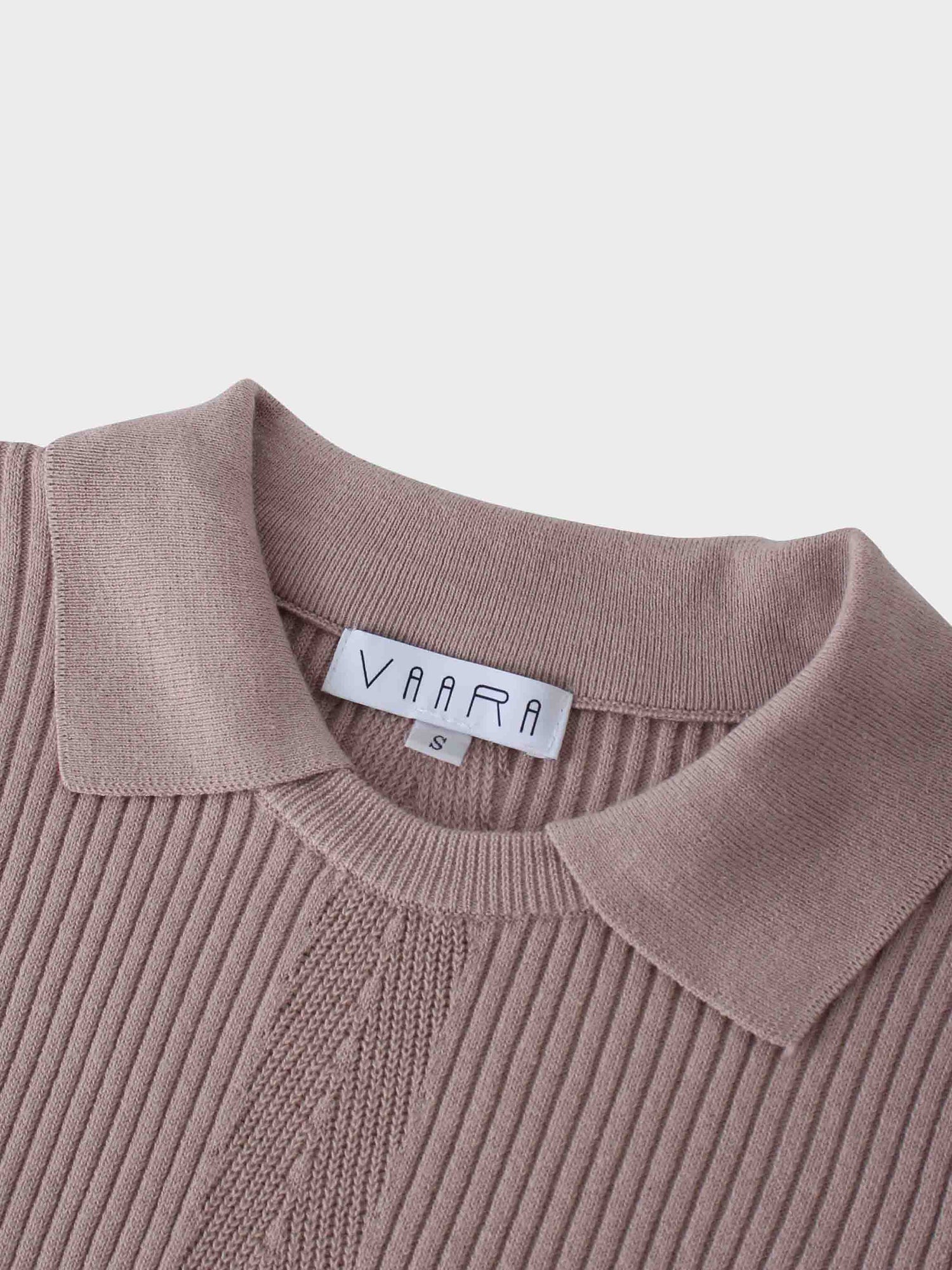 Center Design Sweater-Light Mauve