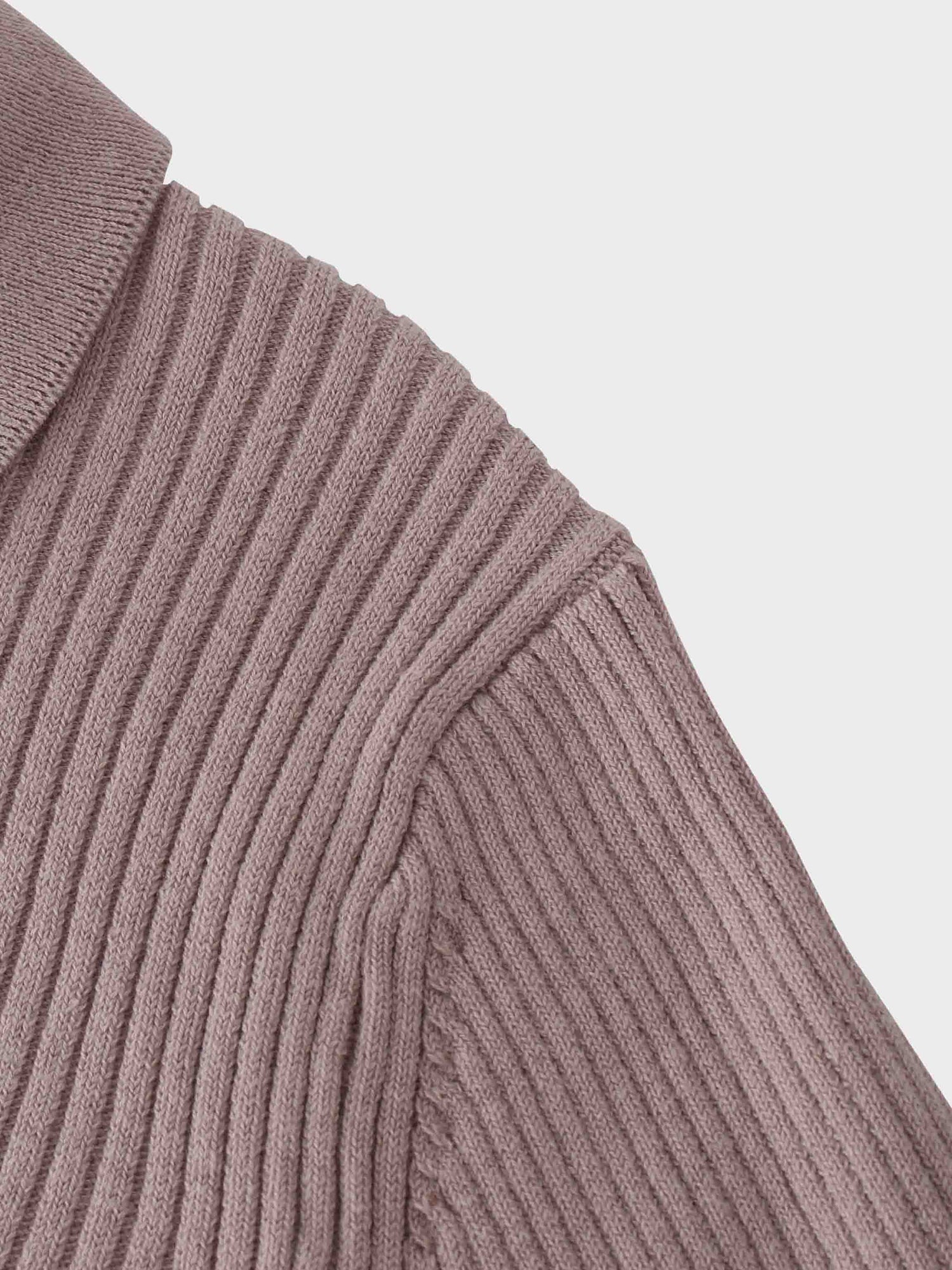 Center Design Sweater-Light Mauve