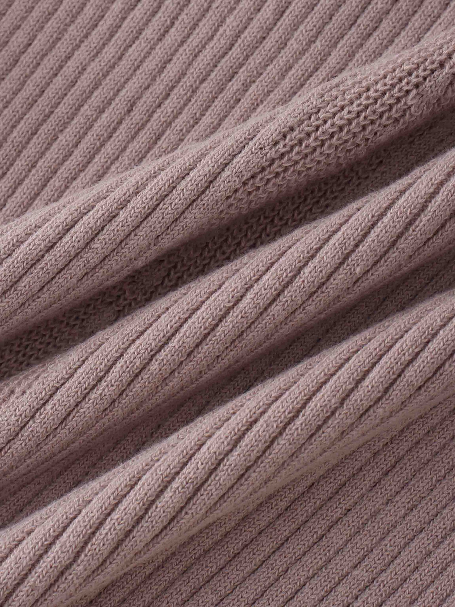 Center Design Sweater-Light Mauve