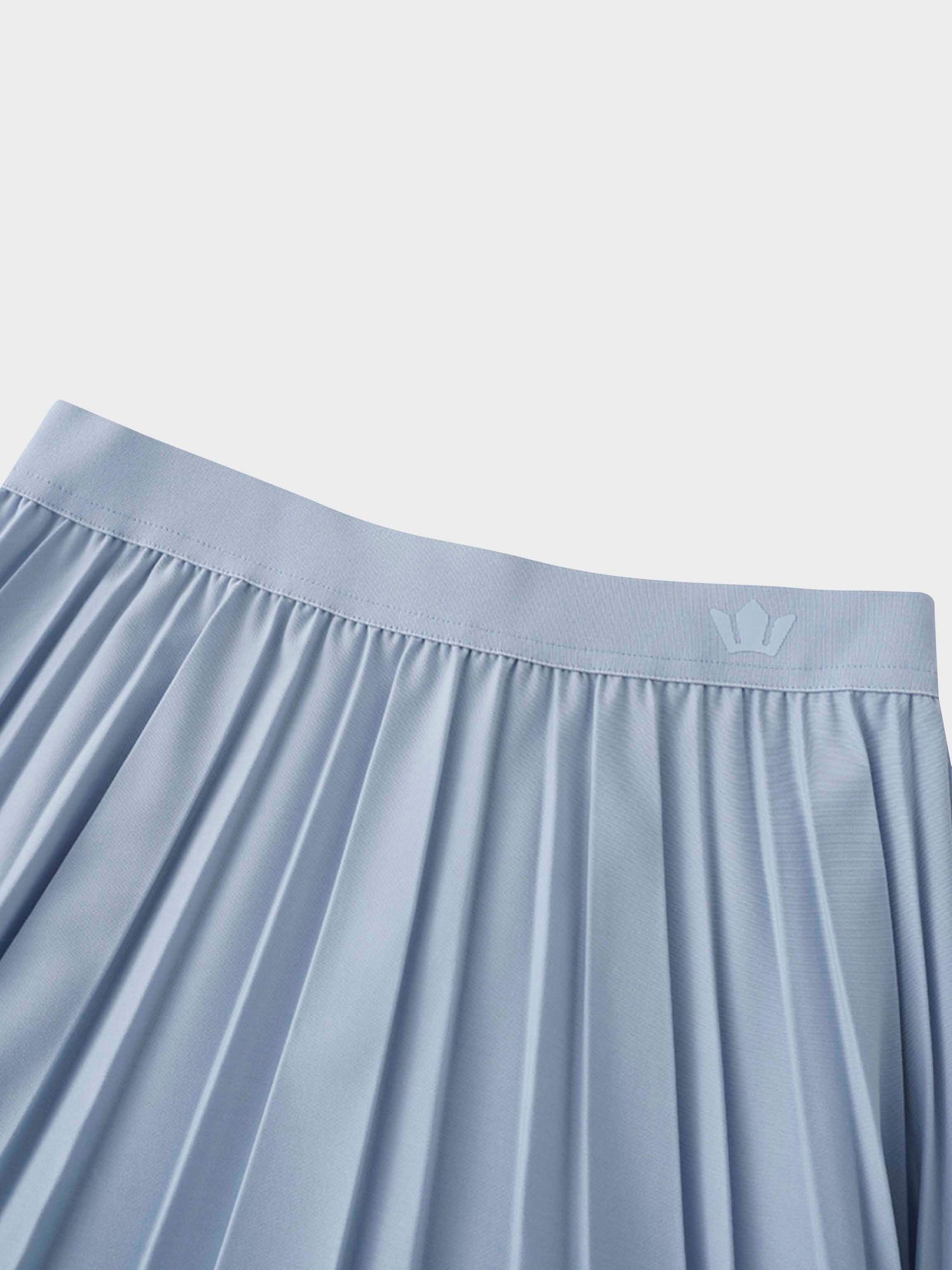 PLEATED SKIRT 37&quot;-POWDER BLUE