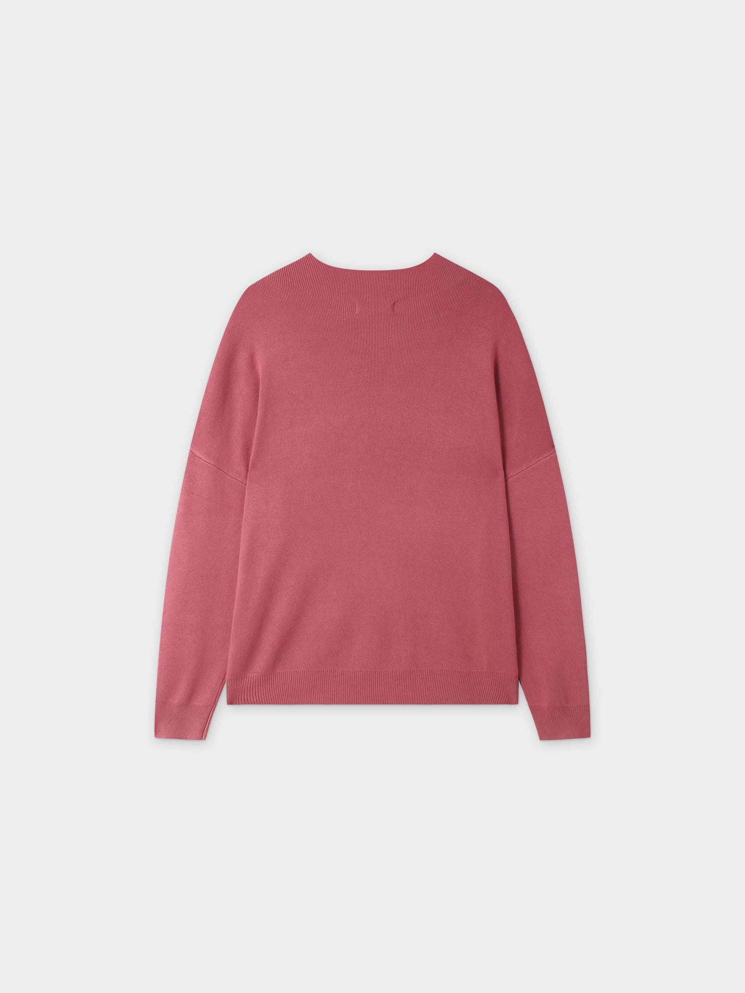 Oversized Soft Knit Sweater-Rose