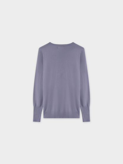 Basic Crew Sweater LS-Denim Blue