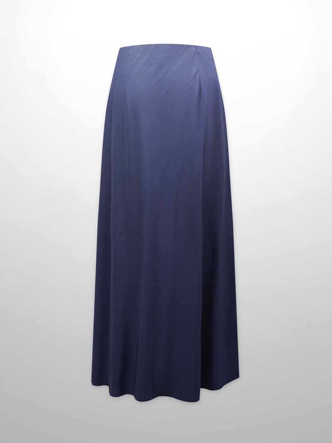 Crinkle Cotton Skirt 37&quot;-Navy