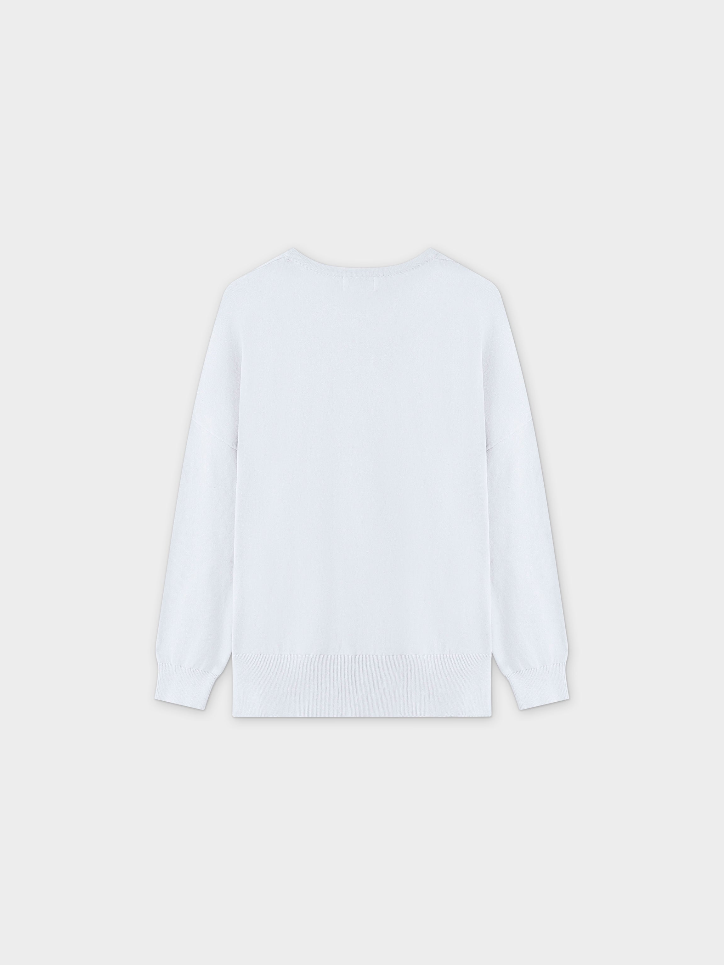 Lightweight white sweater best sale