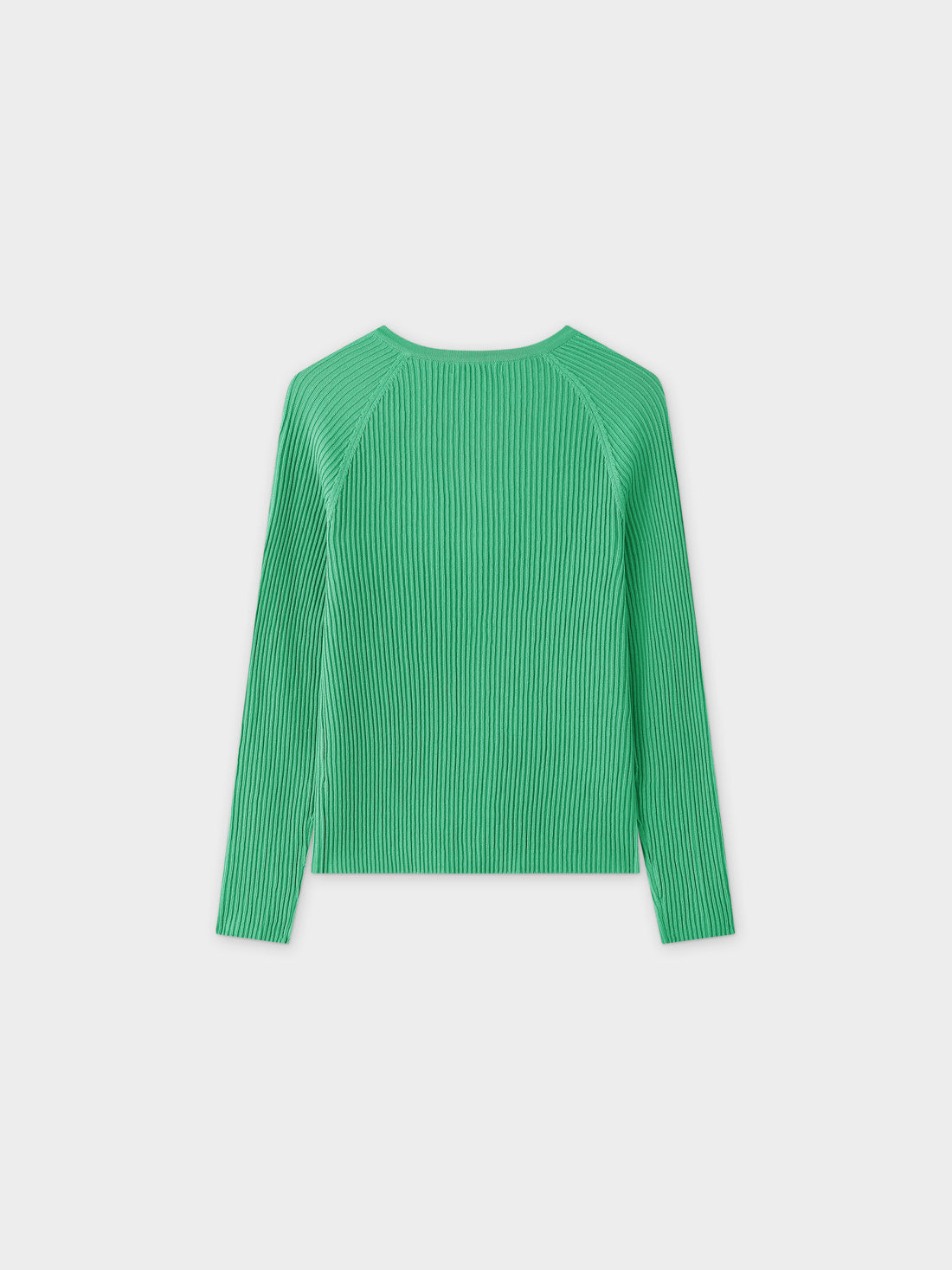 Ribbed Knit Cardigan-Kelly Green