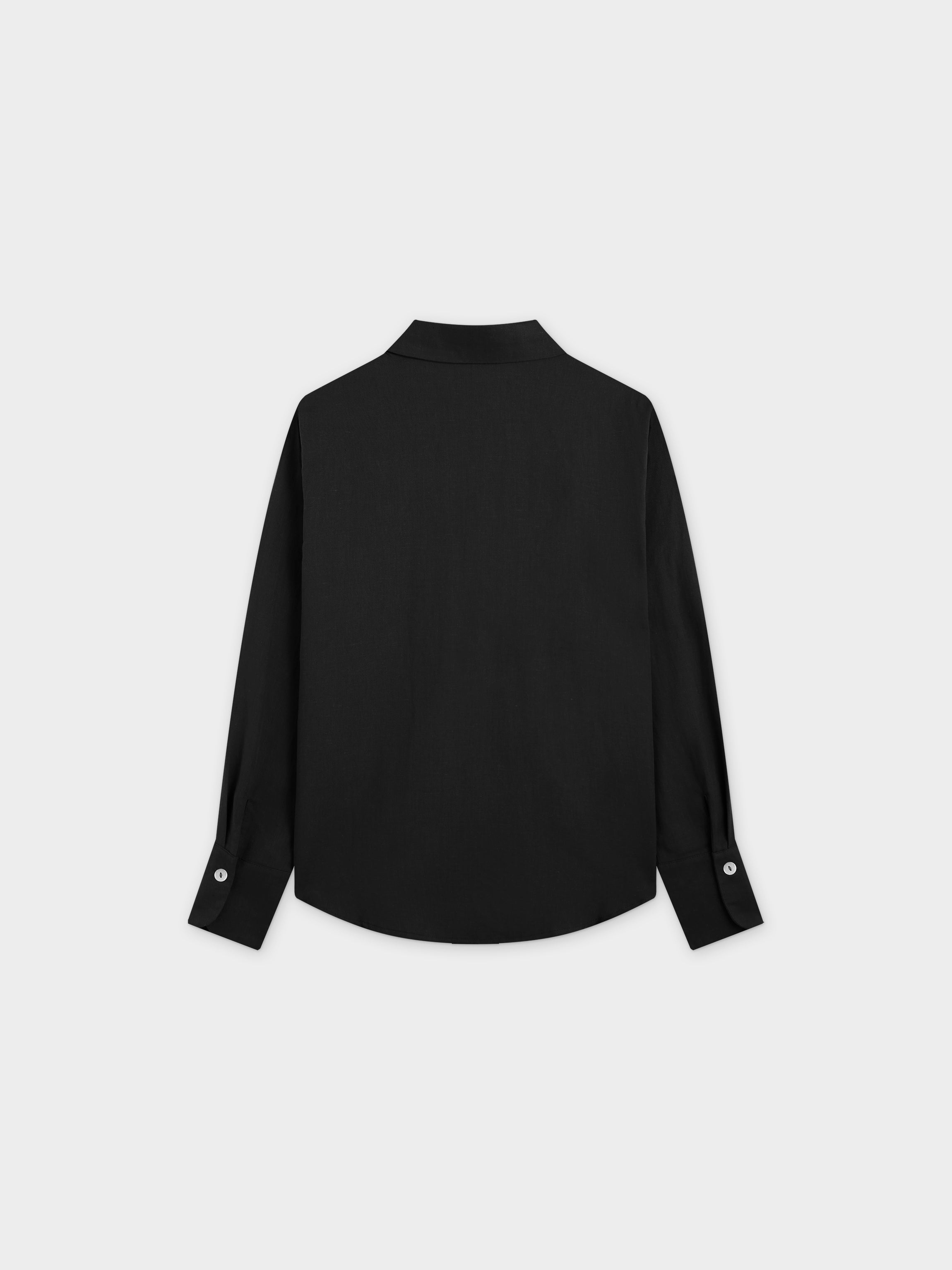 Linen Blouse-Black