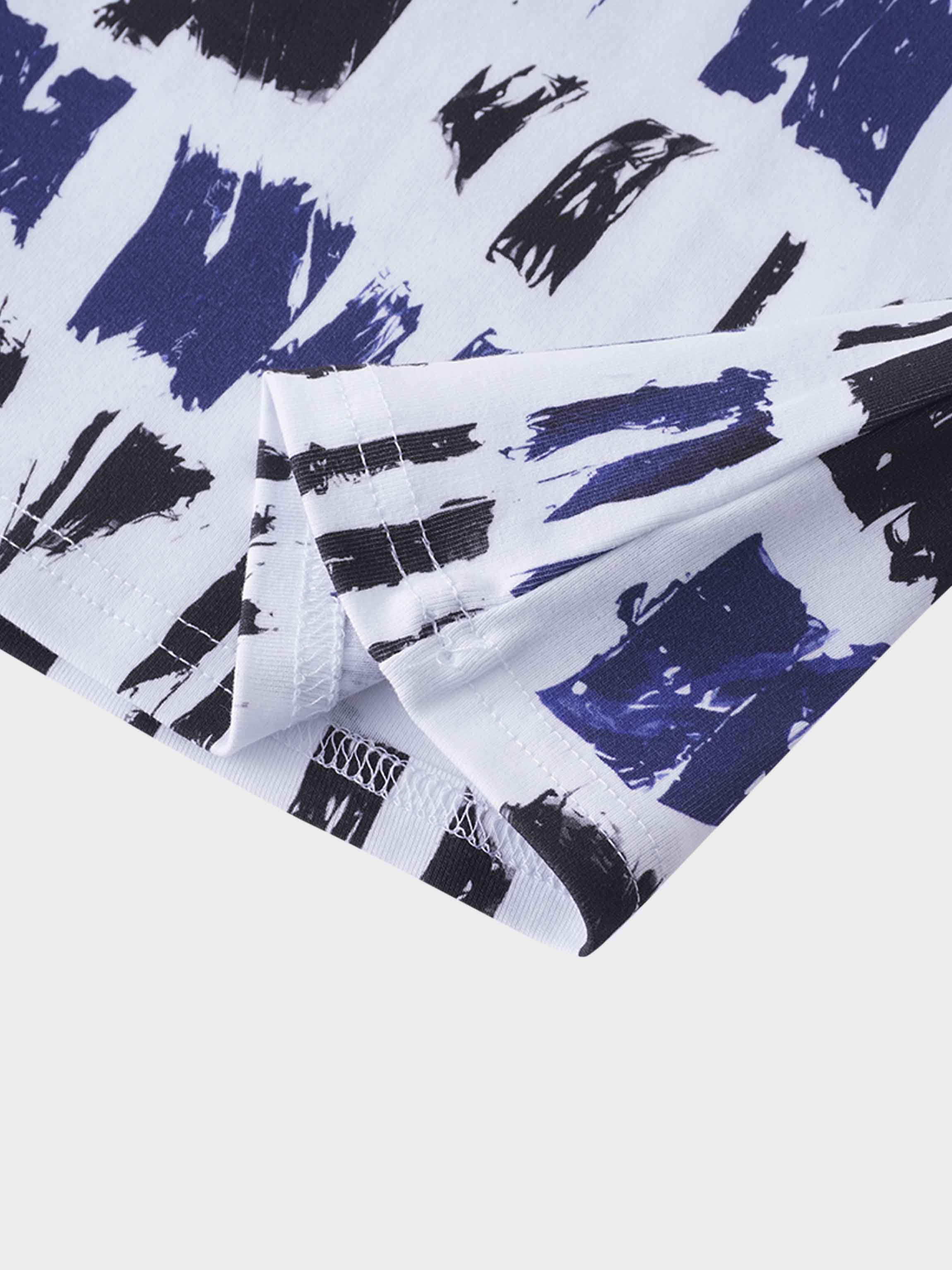 Basic Printed T-shirt-Brushstrokes