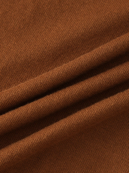 Basic Crew Sweater LS-Brown