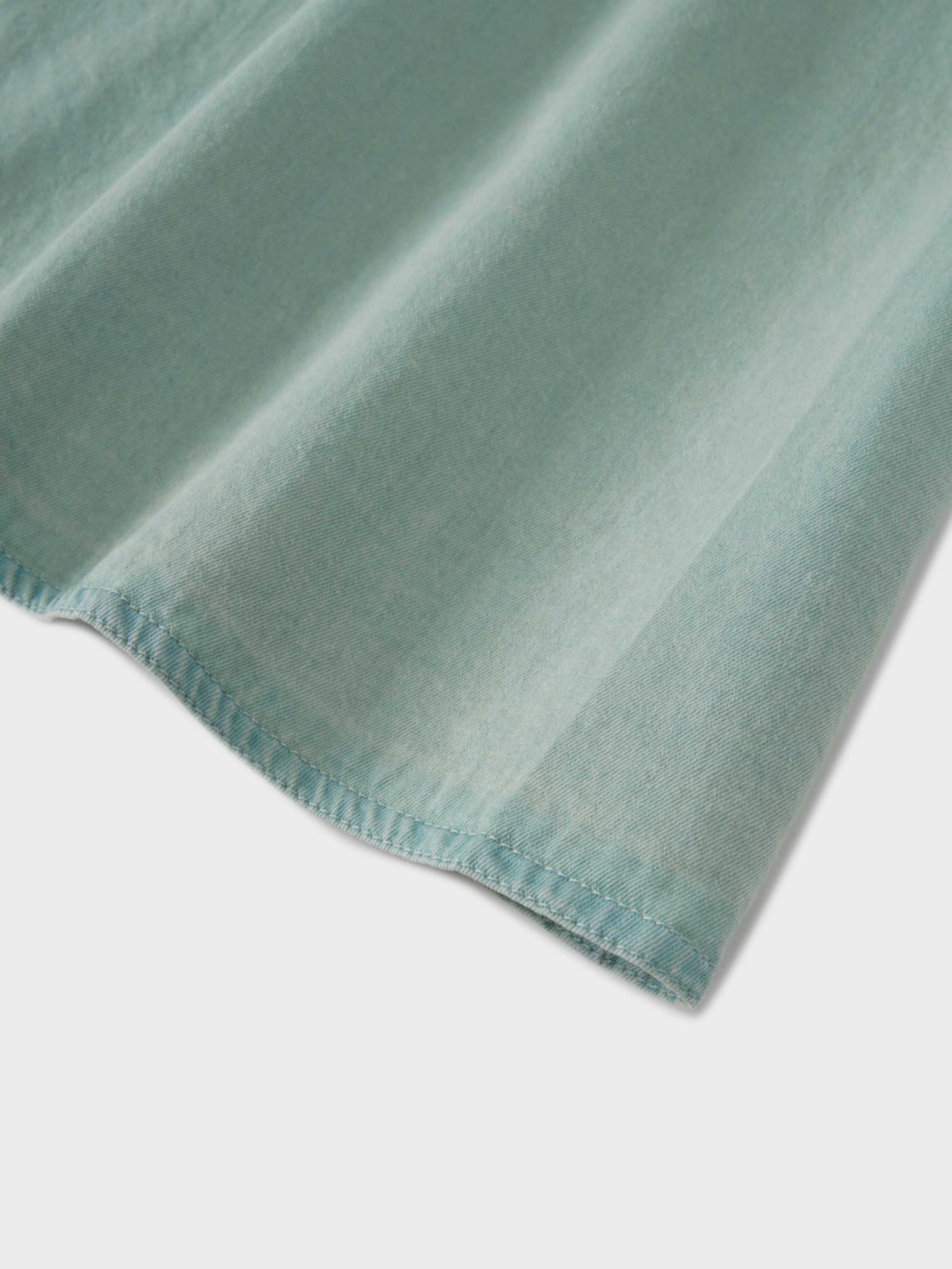 Denim Yoke Circle Skirt-Dusty Mint