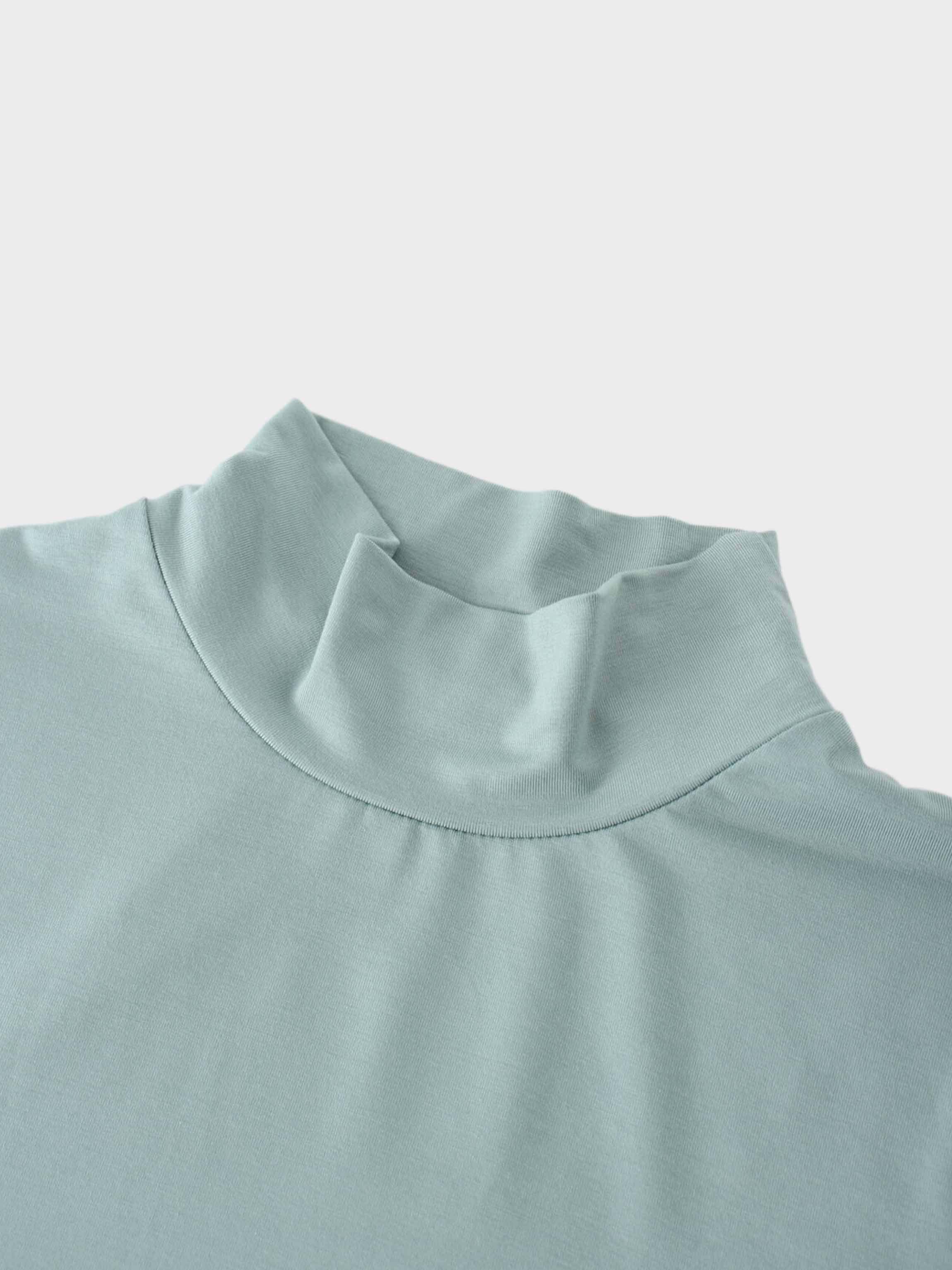 Modal Turtleneck Long Sleeve-Seafoam