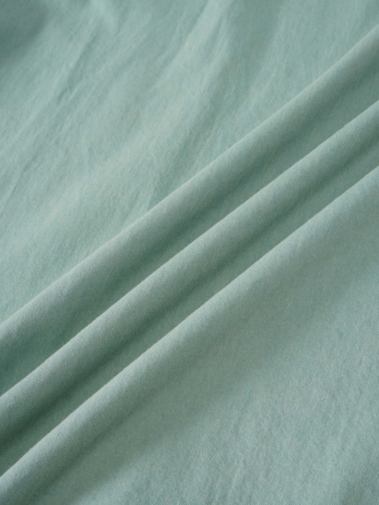 Denim Yoke Circle Skirt-Dusty Mint