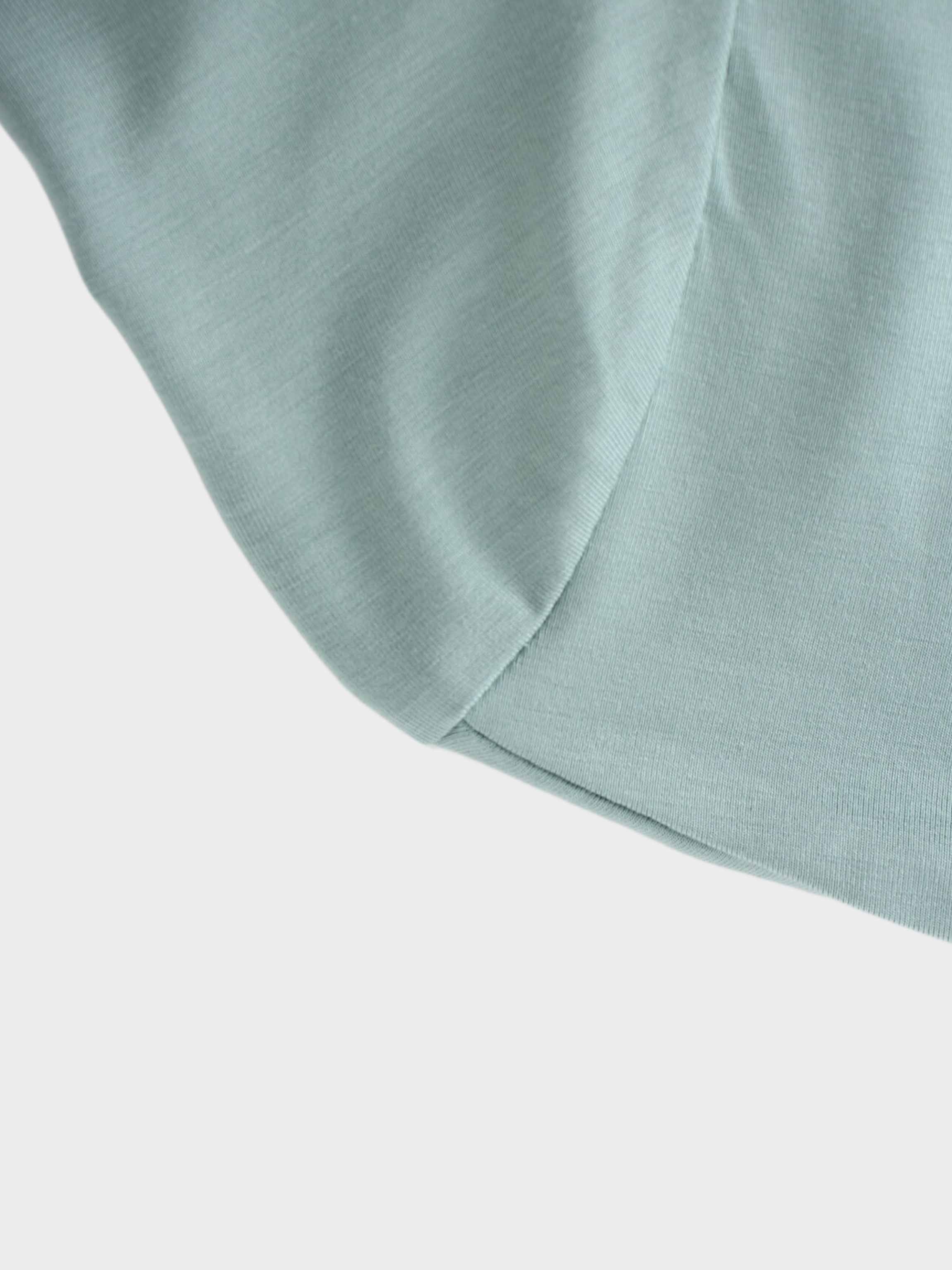 Modal Turtleneck Long Sleeve-Seafoam