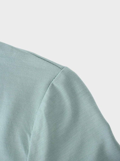 Modal Turtleneck Long Sleeve-Seafoam