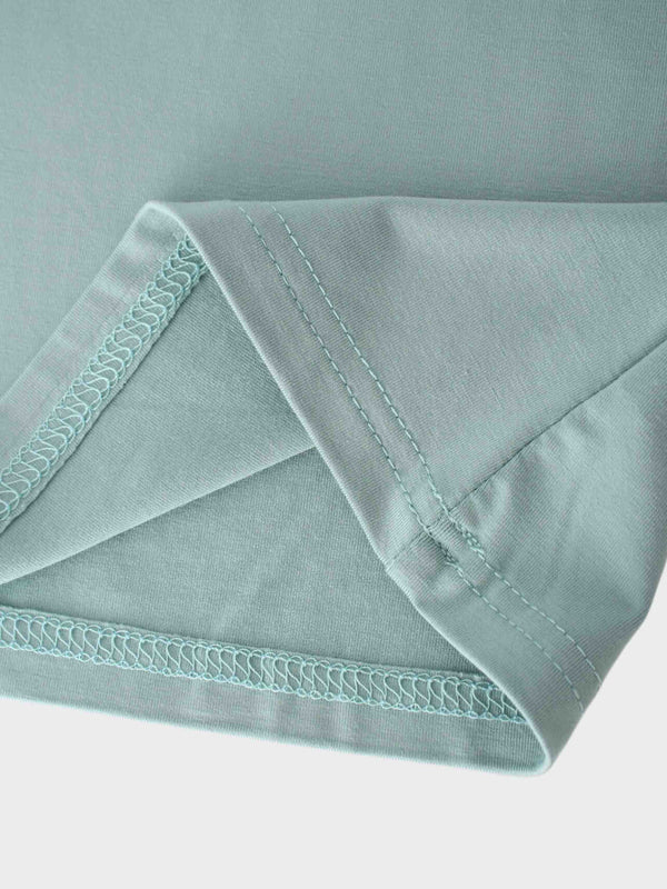 Modal Turtleneck Long Sleeve-Seafoam