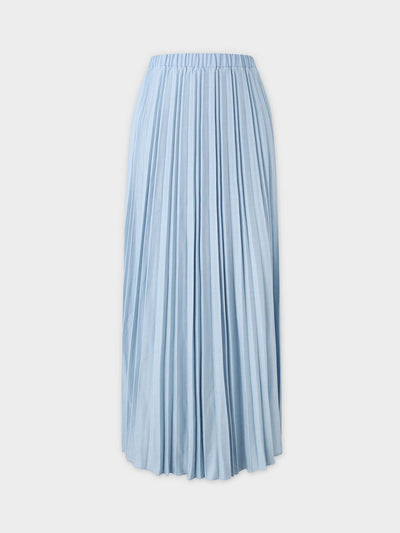 Thin Pleated Skirt-Light Blue