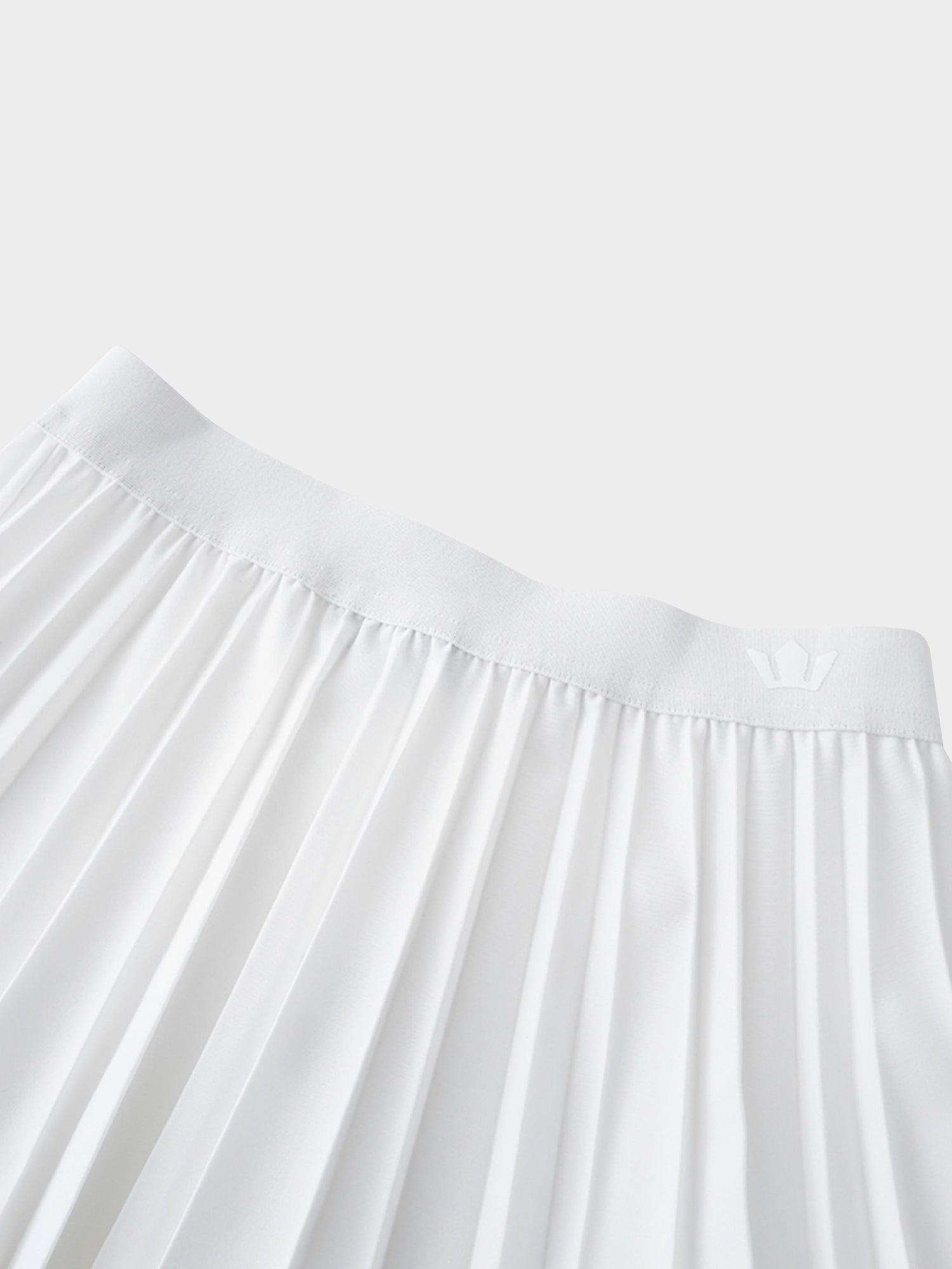 PLEATED SKIRT 35&quot;-WHITE