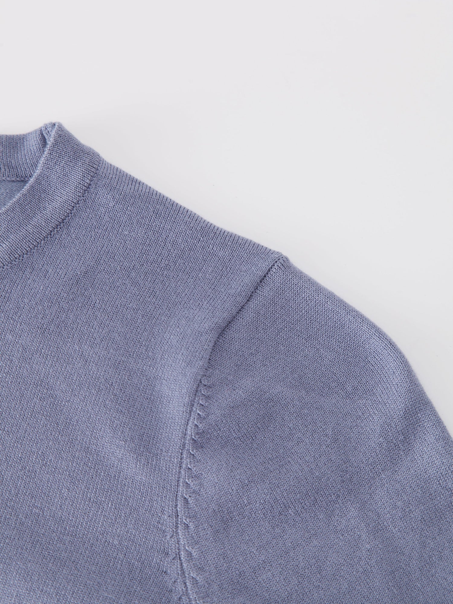 Basic Crew Sweater LS-Denim Blue