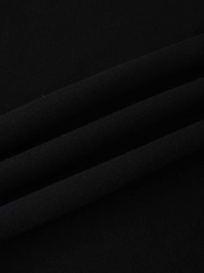 High Neck Sweatshirt-Black
