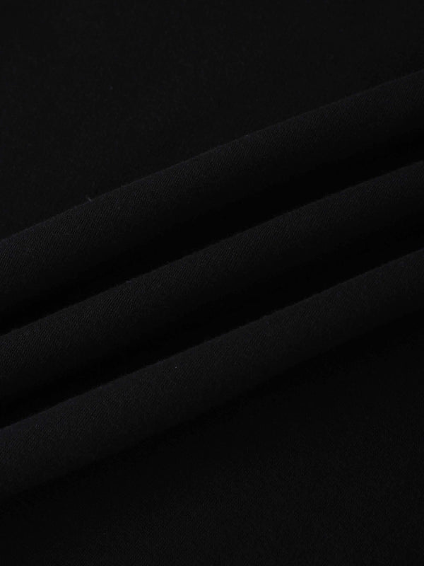 High Neck Sweatshirt-Black