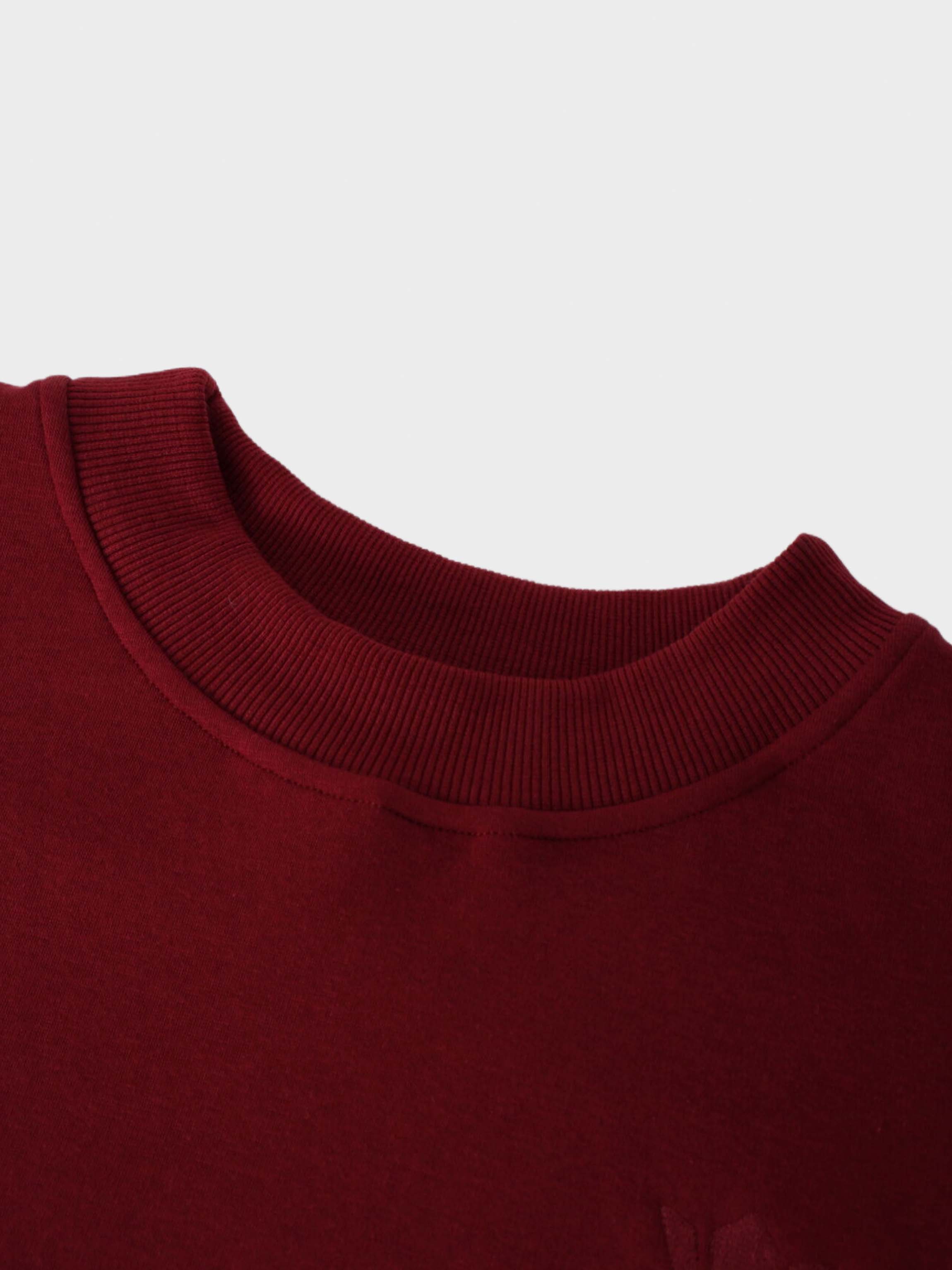 Logo Sweatshirt-Burgundy