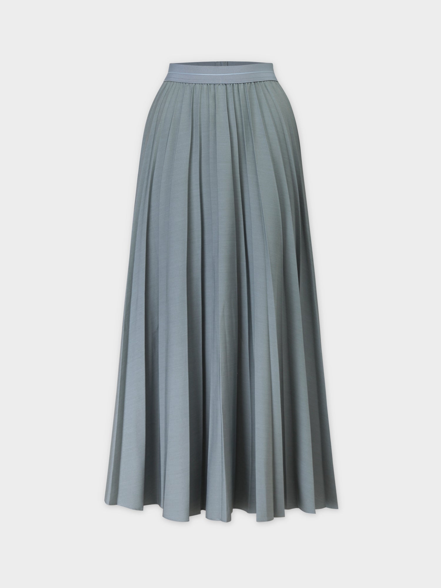 Pleated Skirt 37&quot;-Slate Blue