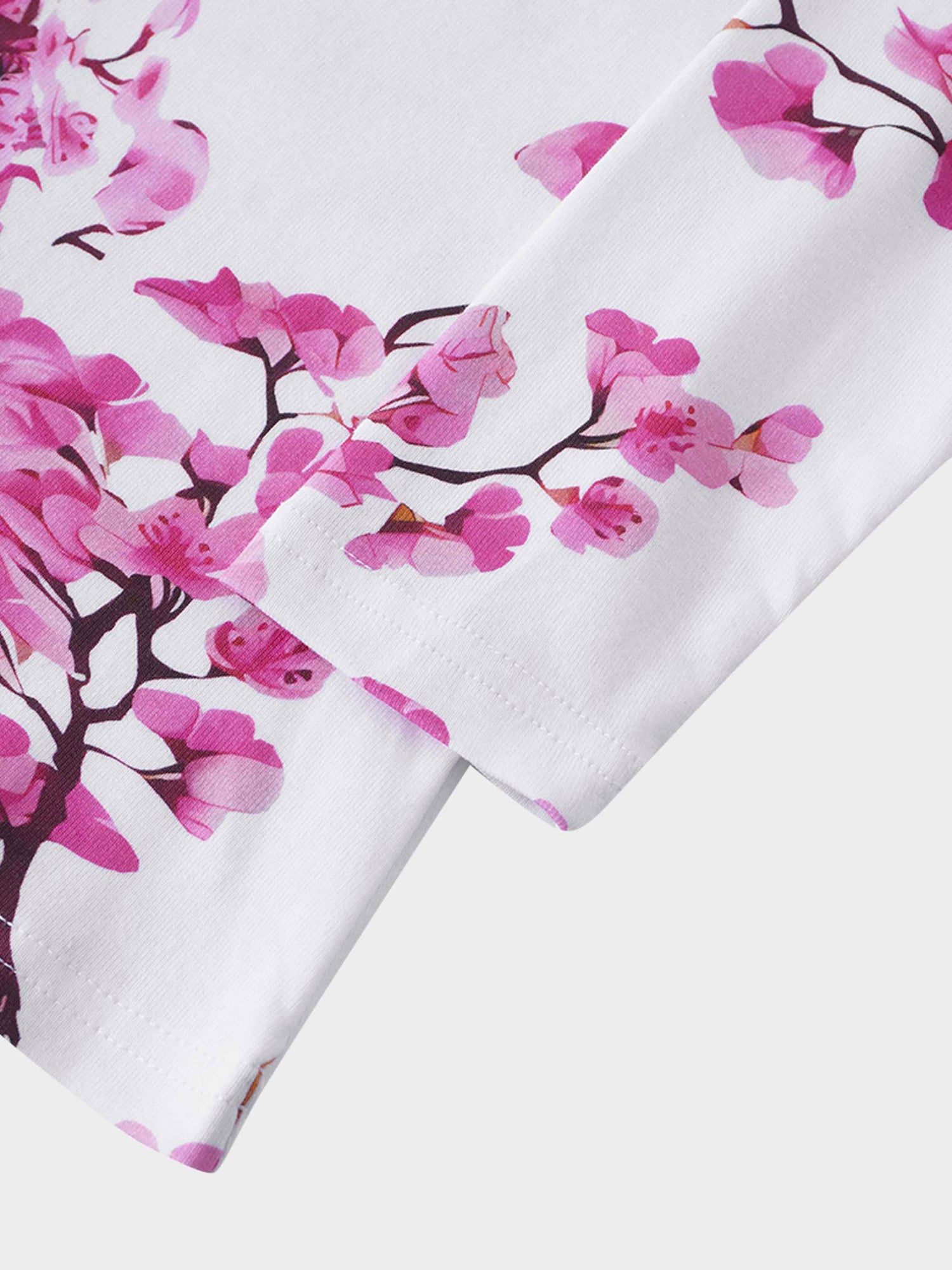 Basic Printed T-shirt-Cherry Blossoms