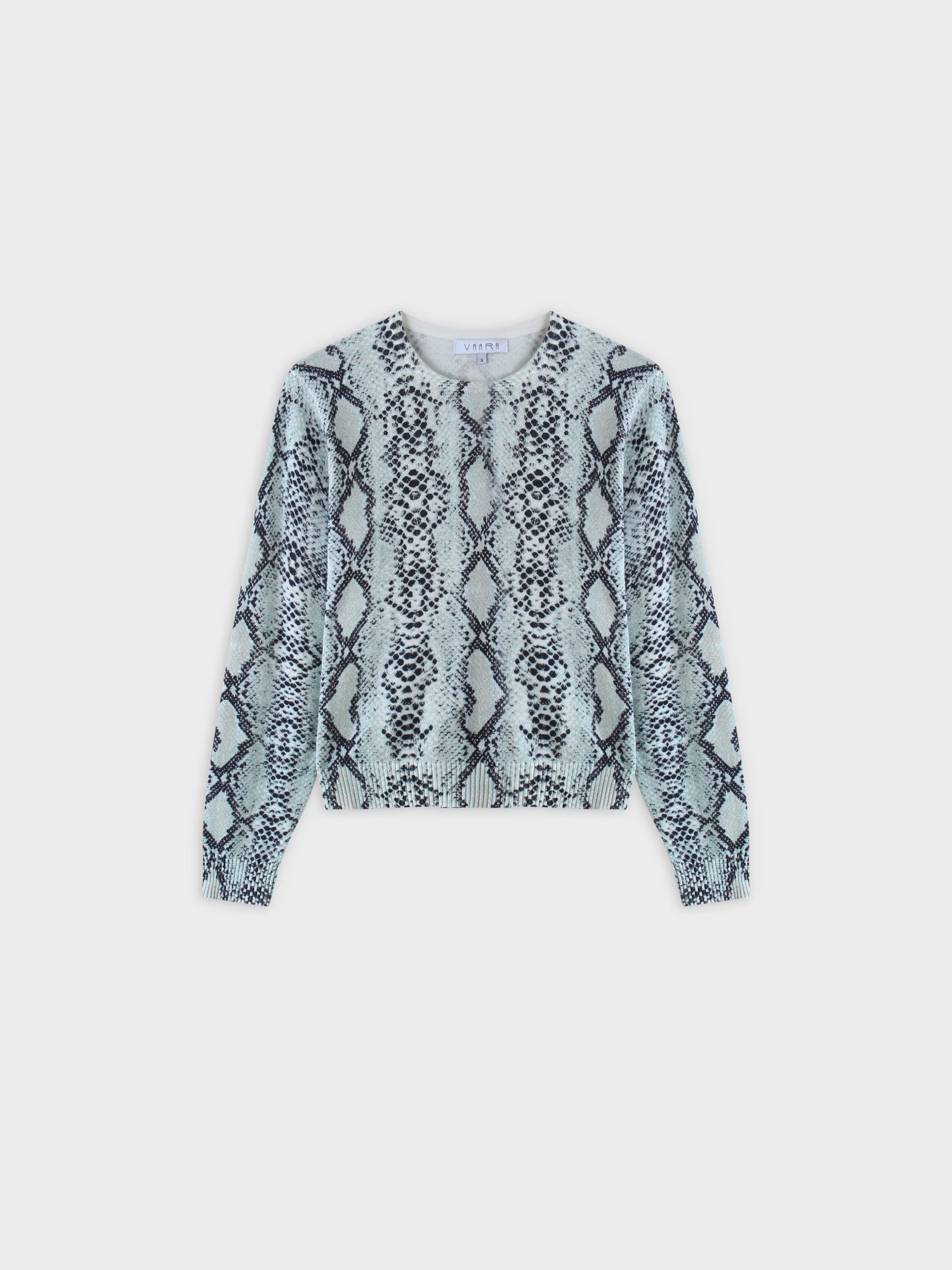 Printed Sweater-Mint Reptile