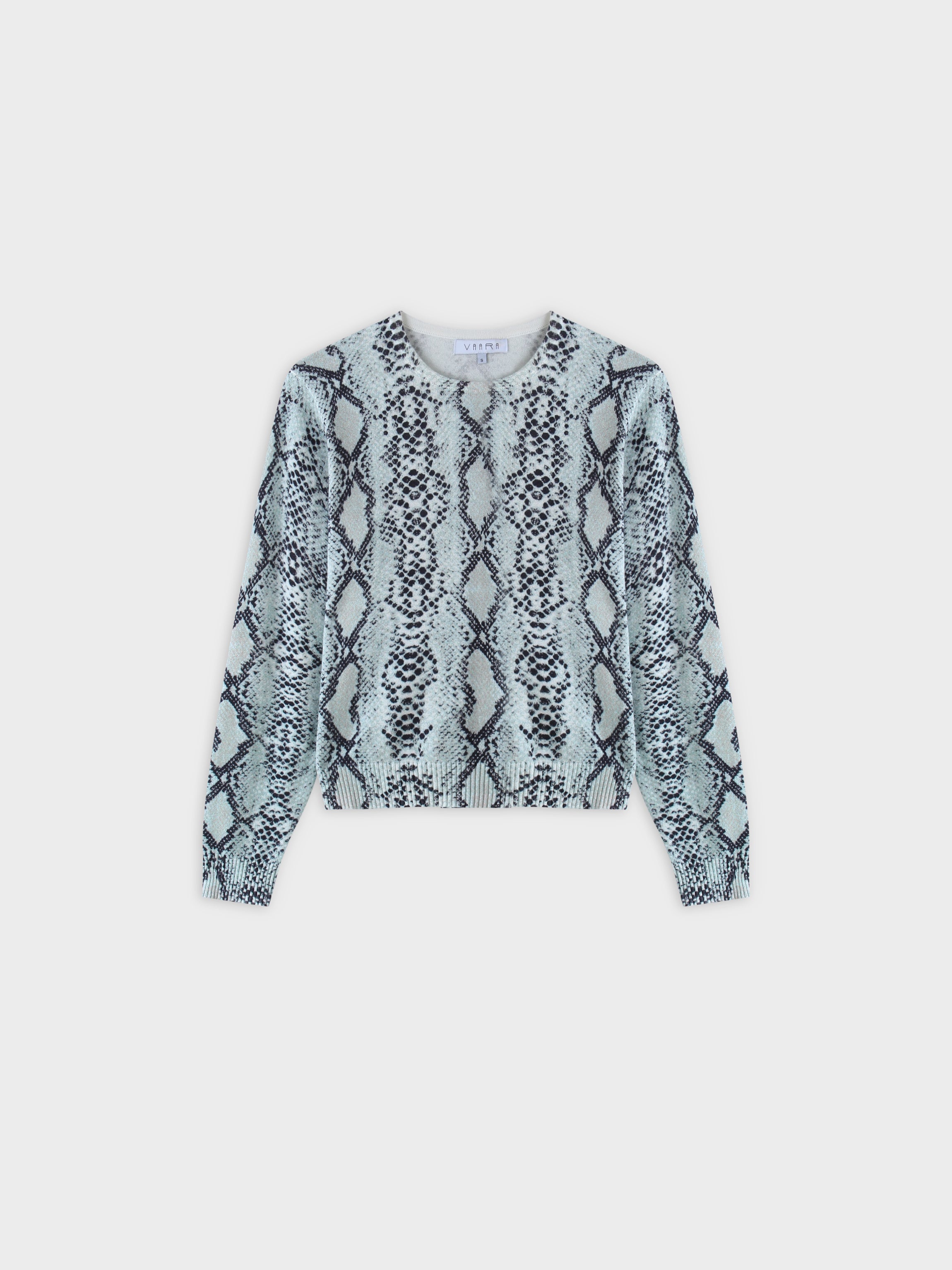 Printed Sweater-Mint Reptile