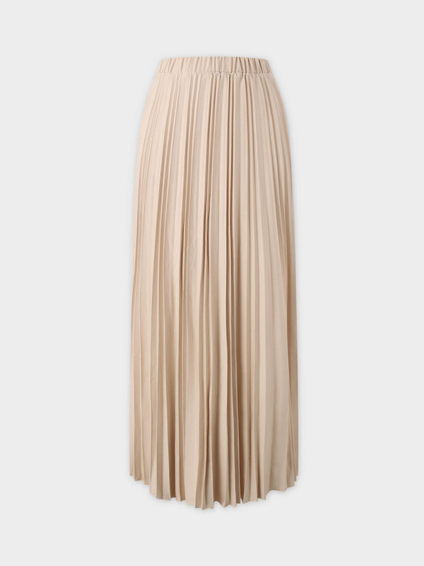 Thin Pleated Skirt-Stone