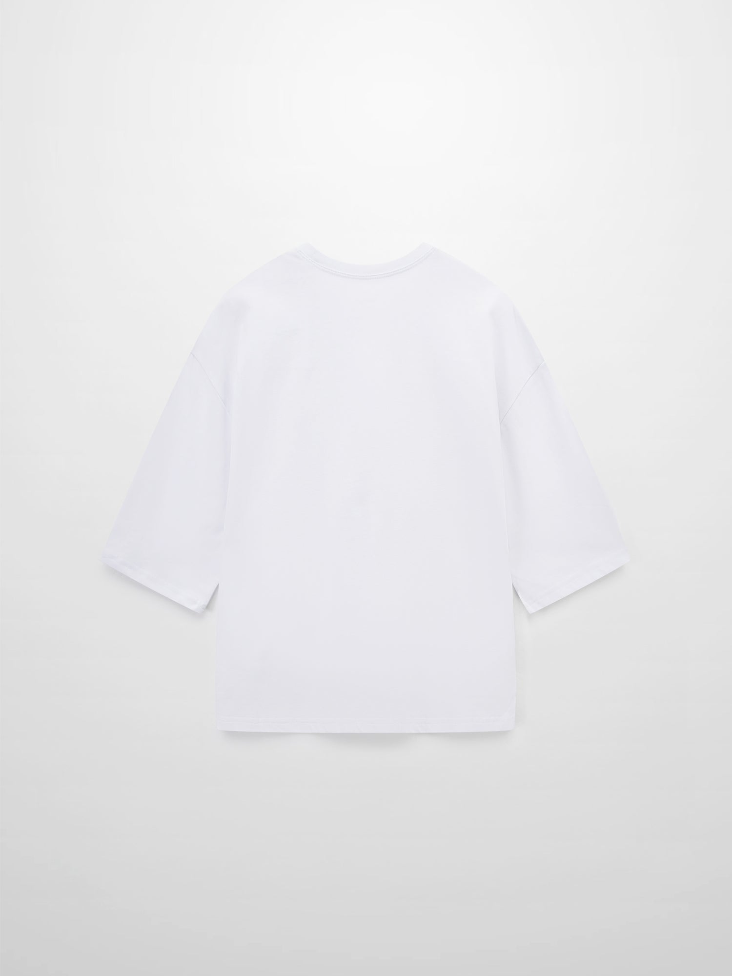 Oversized Printed Tee-Scattered Flowers
