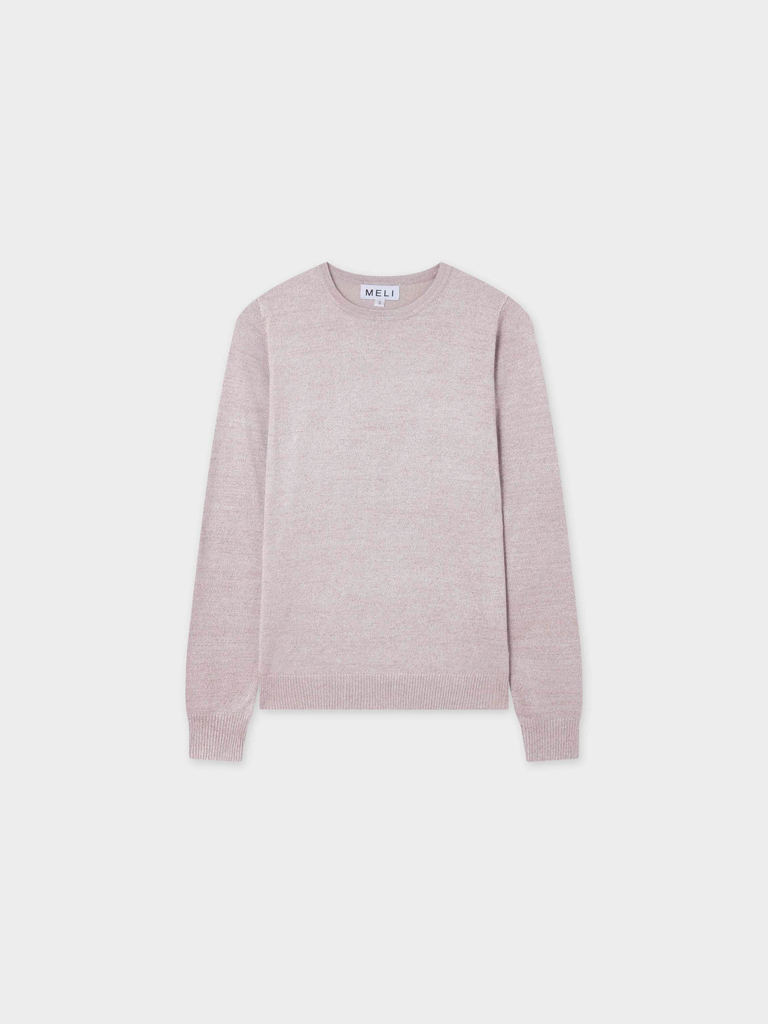 Basic Crew Sweater LS-Heathered Oatmeal