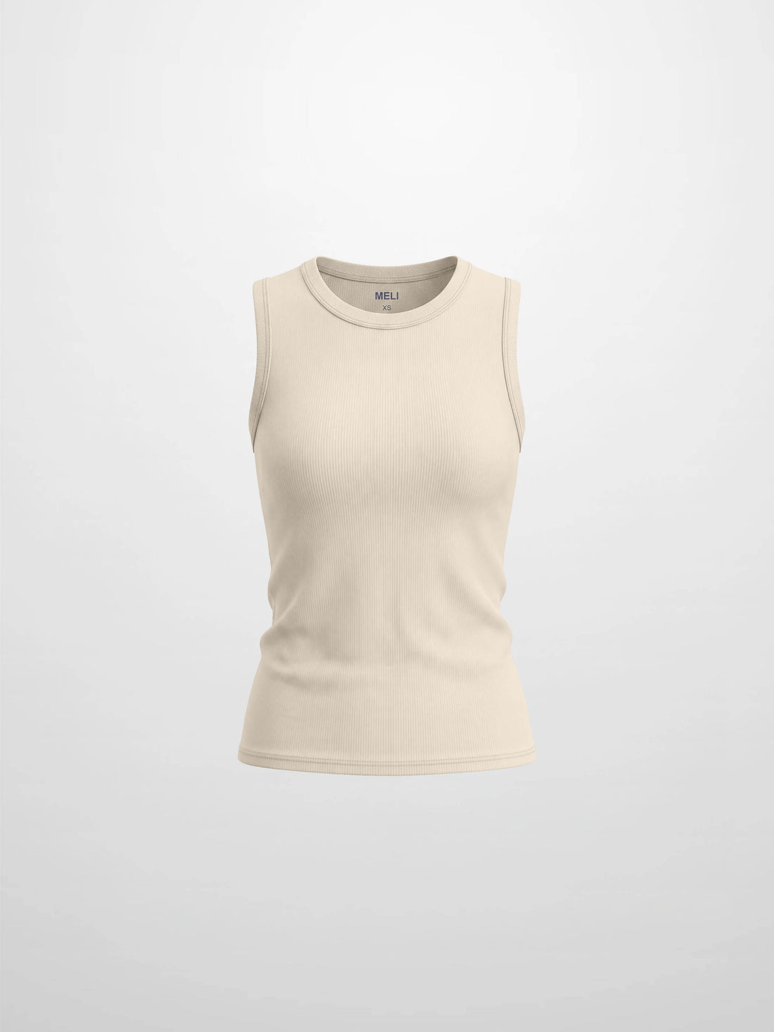 Sleeveless Basic Tee-Tan