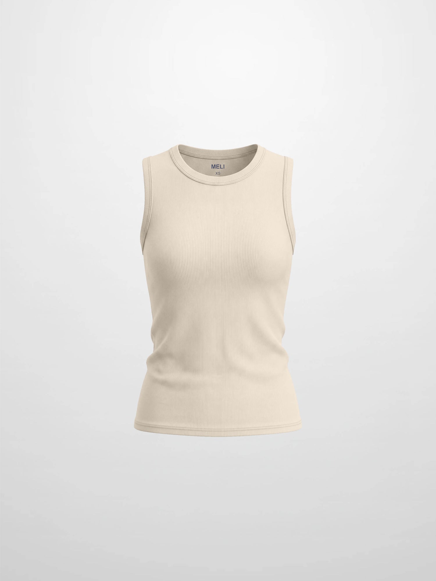 Sleeveless Basic Tee-Tan