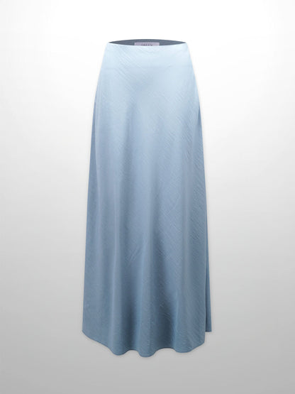 Crinkle Skirt 37"-Robin Blue