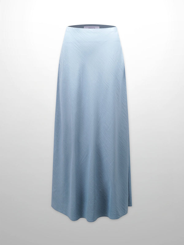 Crinkle Skirt 37"-Robin Blue