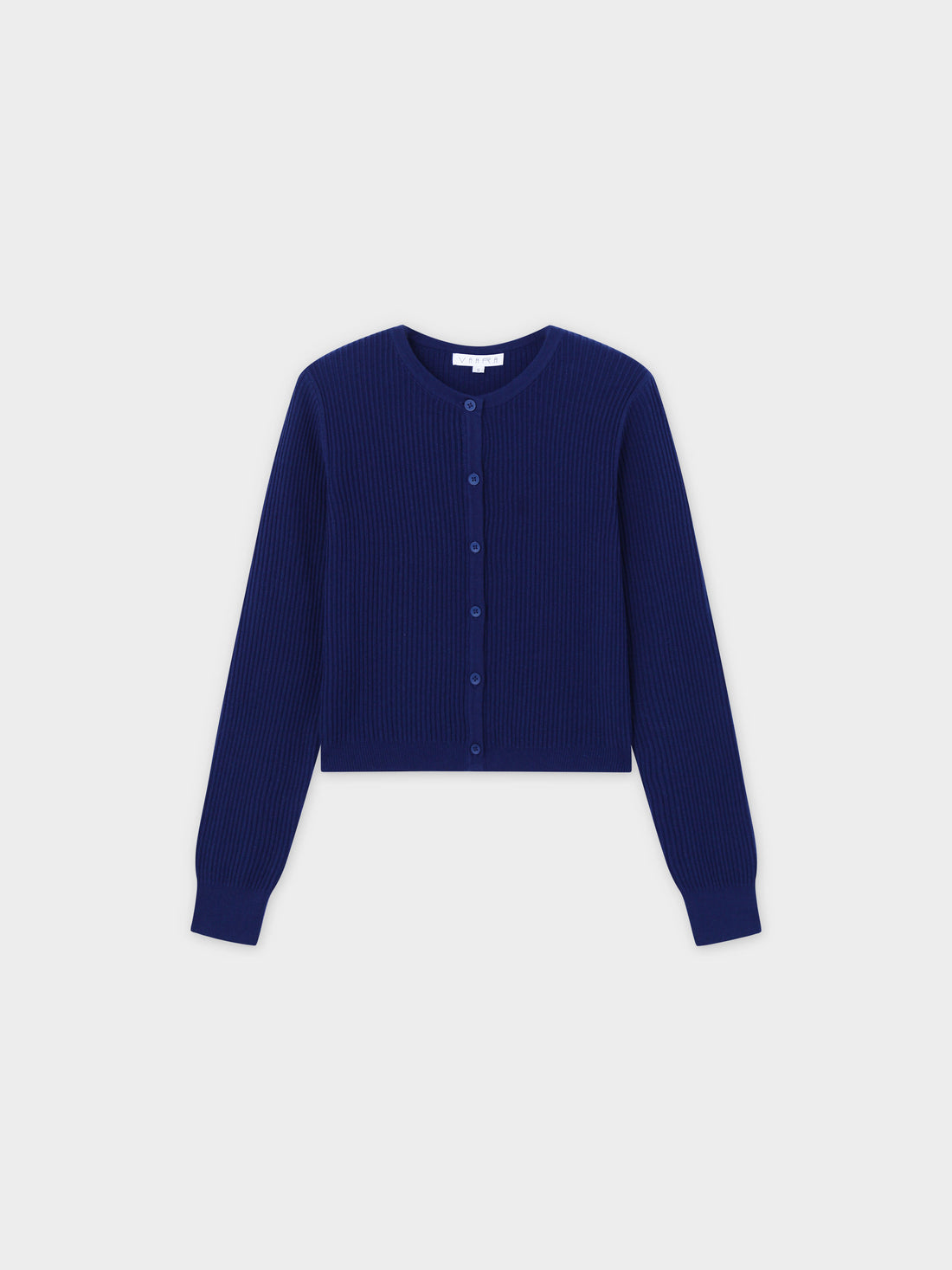 Button Down Ribbed Cardigan-Navy