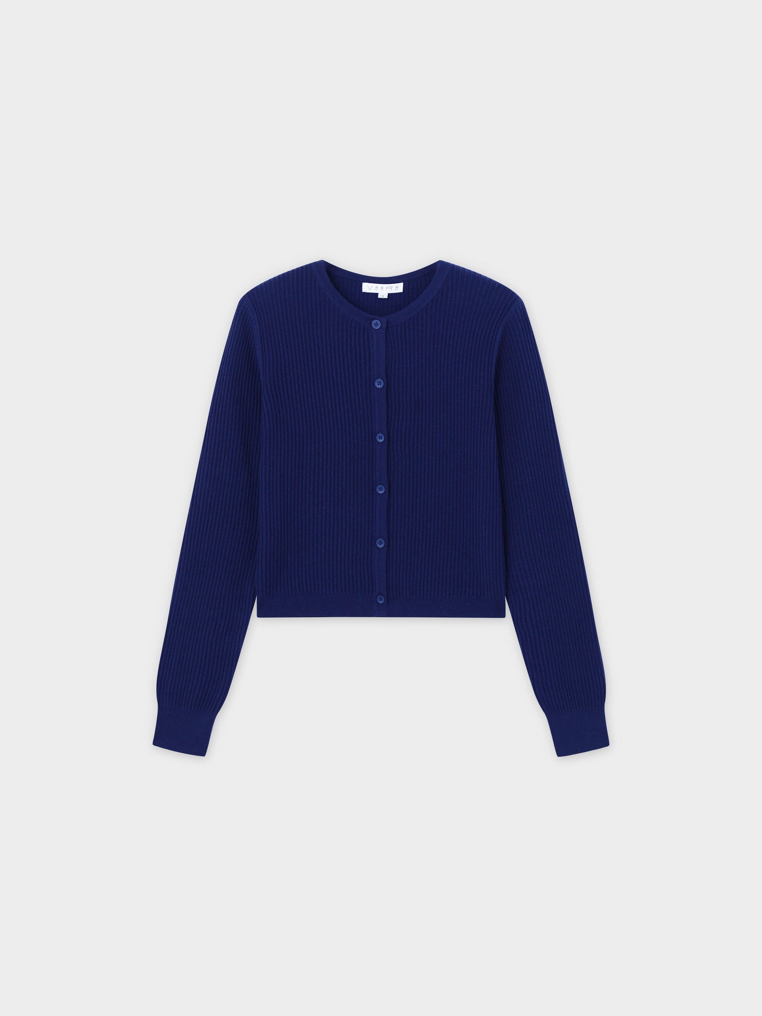 Button Down Ribbed Cardigan-Navy