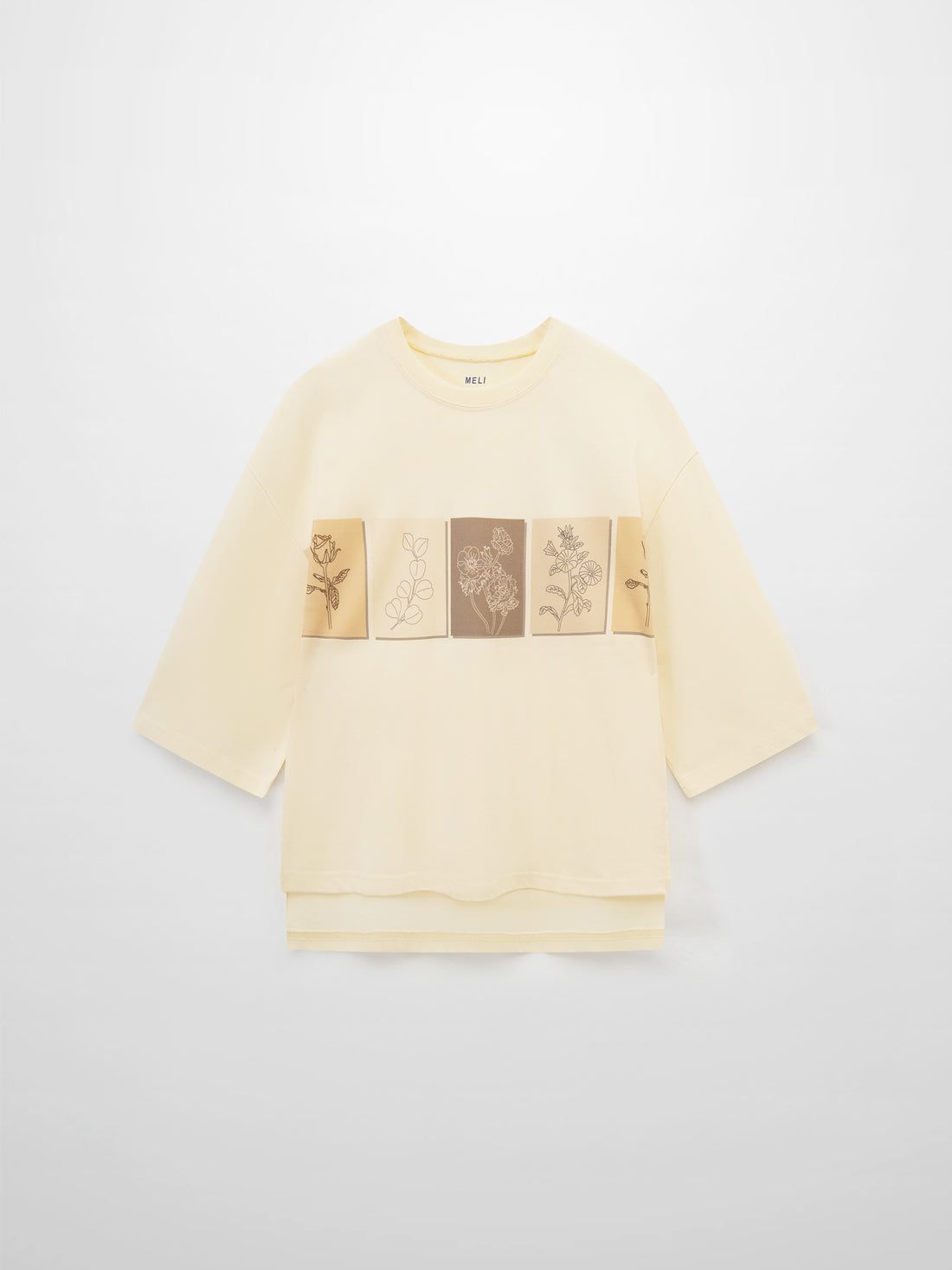 Oversized Printed Tee-Flower Box