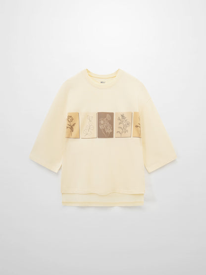 Oversized Printed Tee-Flower Box