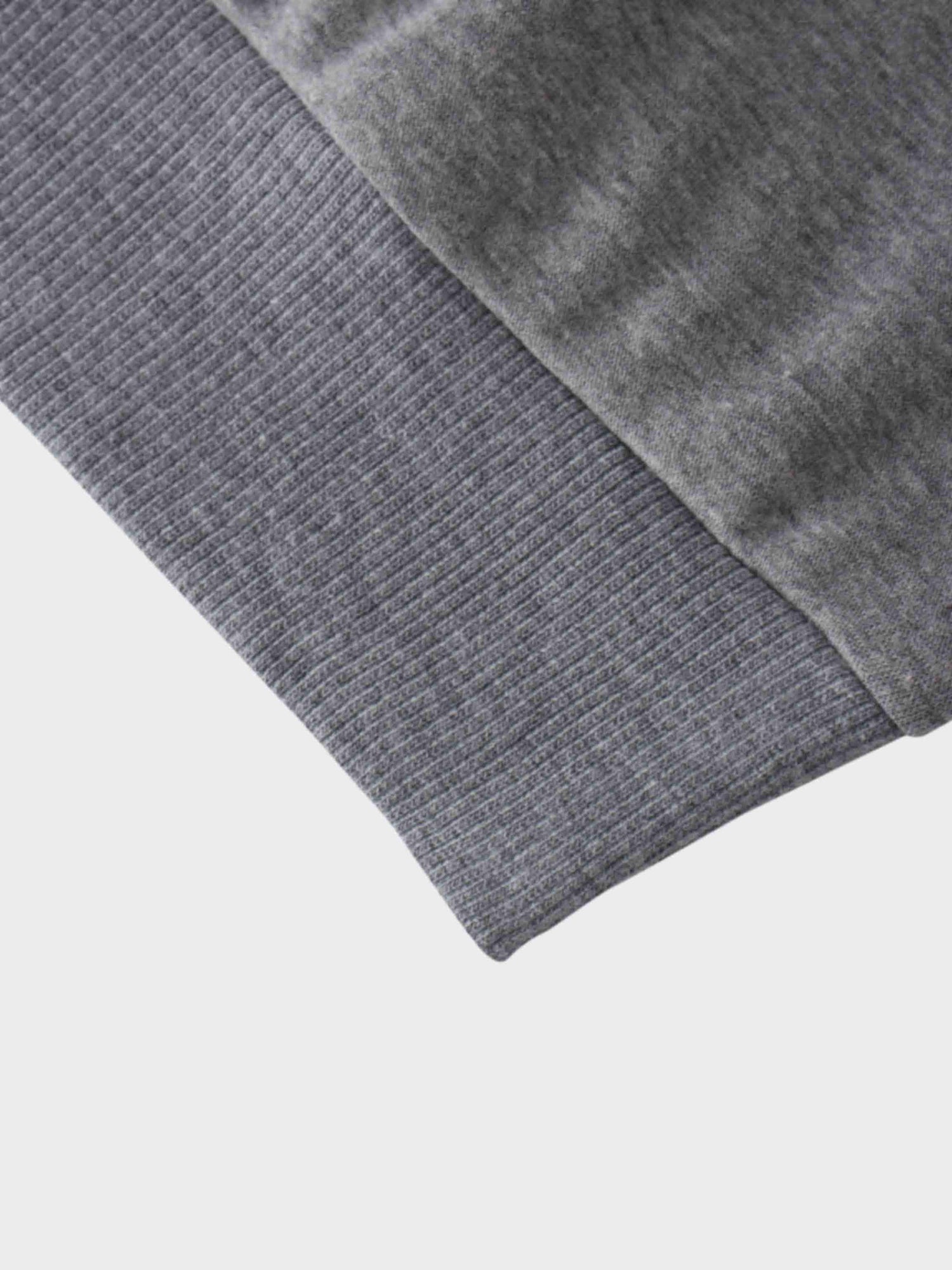 High Neck Sweatshirt-Heathered Grey