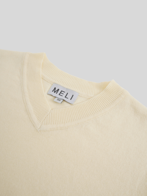 High V Lightweight Sweater-Butter Yellow