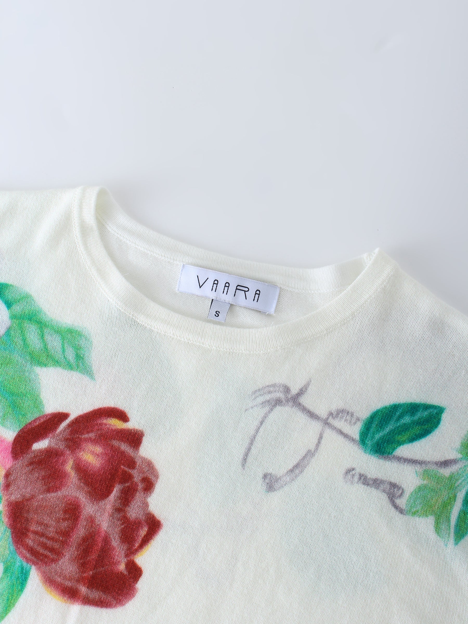 Printed Sweater-Cream Floral